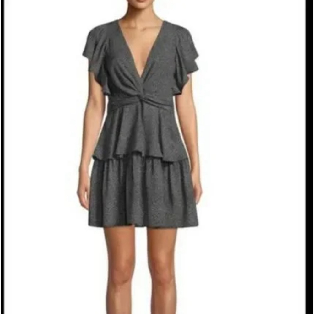 A.L.C dress viera polka dots silk tiered size 2